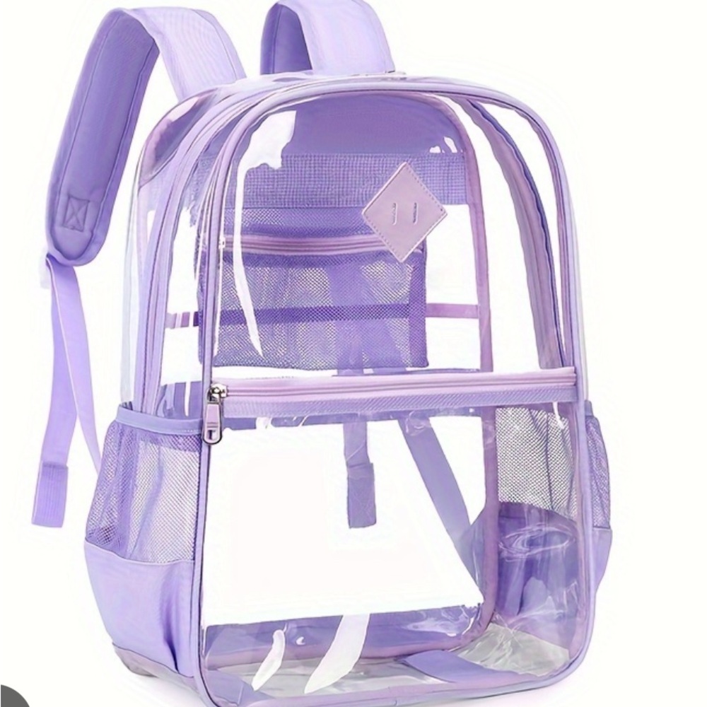 School bag clear PVC waterproof ,new never used